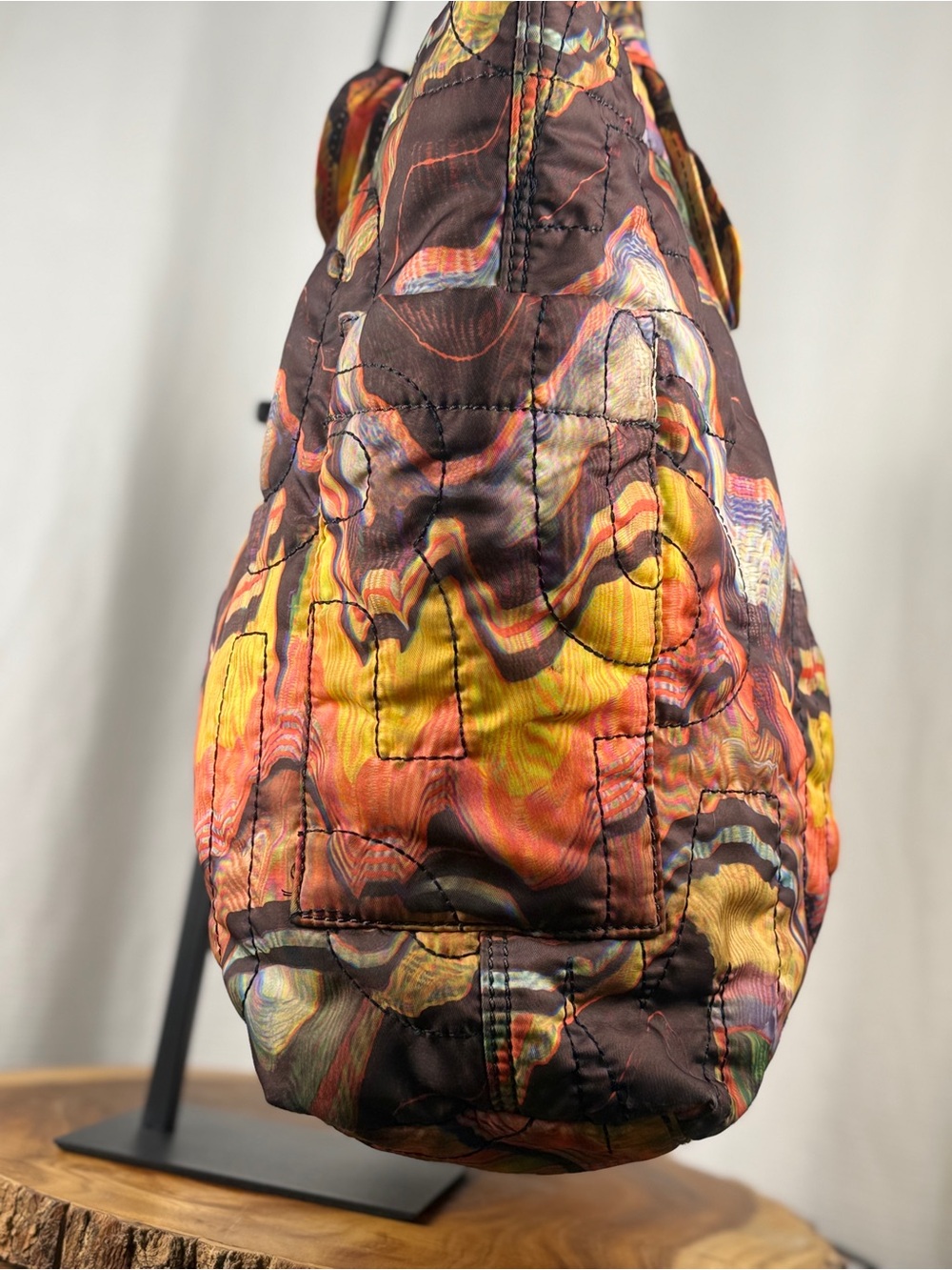 Marc Jacobs Quilted Nylon Tote Large Multicolored EUC - Picture 4 of 8